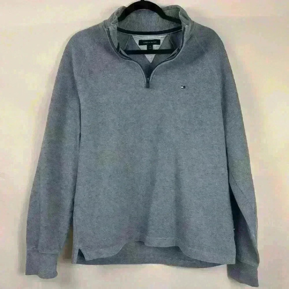 Tommy Hilfiger Mock Neck Zip Up Sweater - Picture 1 of 7